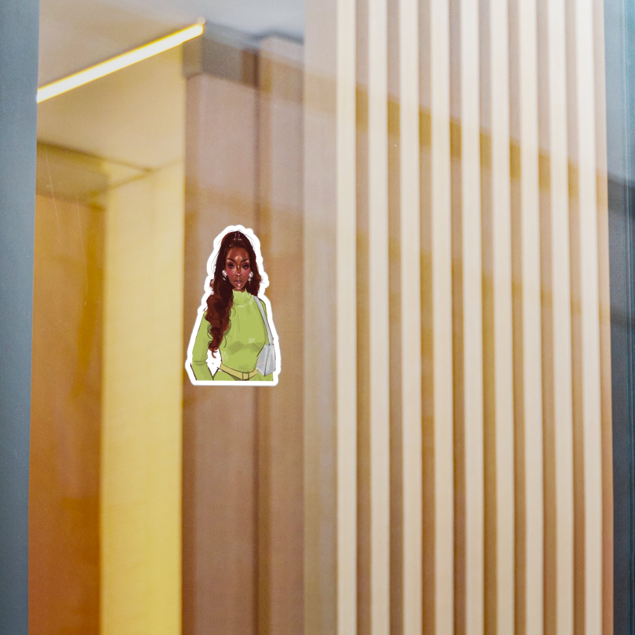 Olandria Illustration Kiss-Cut Sticker – Olivia Ebere Original Art